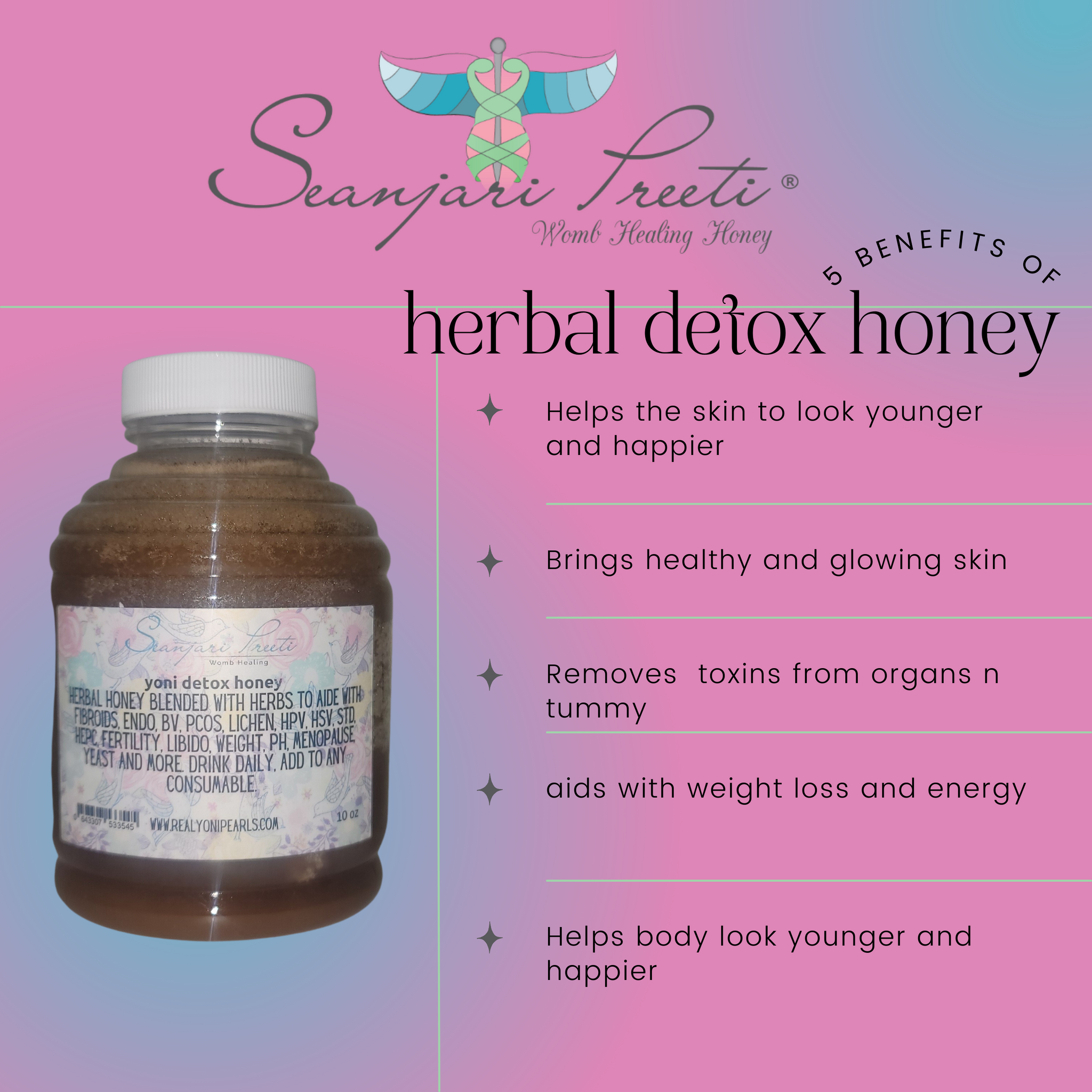 TRADITIONAL YEAST BLEND DETOX HONEY