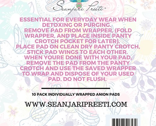 YONI DETOX PAD - SEANJARI PREETI WOMB HEALING LLC