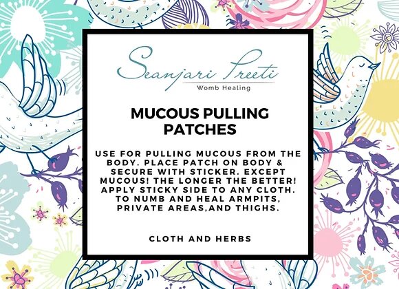 MUCOUS PULLING PAD - SEANJARI PREETI WOMB HEALING LLC